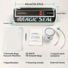 MS175 Vacuum Sealer Machine for Food Preservation, Nozzle Type, Compatible with Mylar Bags, Adjustable Vacuum and Sealing Time, Automatic and Manual Mode