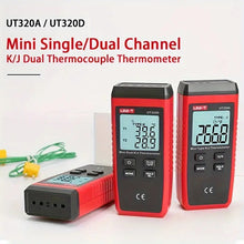 1set Mini Digital Thermometer Dual K/J Type Thermocouple Thermometer High Temperature Tester Meter -50℃ To 1200℃