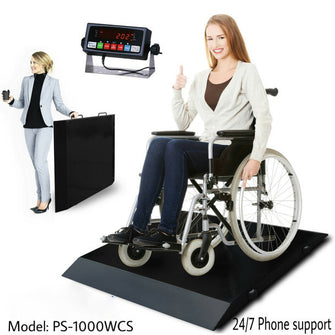 Refurbished PS-1000WCS 1000lb Wheelchair Bariatric Medical Scale