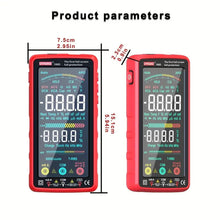 1pc Digital Multimeter Tester Auto-Ranging TRMS 6000 Counts Voltmeter Smart Rechargeable Meter Measures AC/DC Current, NCV, Voltage, Ohm, Amp, Resistance, Diodes, Countinuity, Capacitance, Temperature
