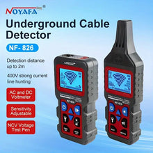 NOYAFA NF-826 Underground Cable Tester Locator Circuit Tracer Metal Pipe Detector Wire Tracker Tool Detects Wall\Underground Wires, Cables, Water and Gas Pipeline Paths