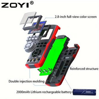 ZT-702S 2 in 1 Handheld Digital Automotive Oscilloscope Multimeter Diode Tester multimeter auto rangin48MSa/s High Sampling Rate Amp Ohm Volt Meter Tester Voltage/Current Test