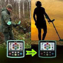Color Screen Metal Detector, Higher Accuracy Adjustable Waterproof Metal Detectors with Pinpoint & Disc, 11" Inch Search Great for Detecting Gold, Coin, Treasure Hunting (Pseudo Color Screen)