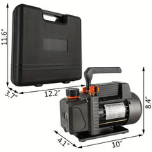 Vacuum Pump 3.5CFM 1/4HP Single Stage Air Vacuum Pump HVAC with R134A R410A Kit AC A/C Manifold Gauge Set