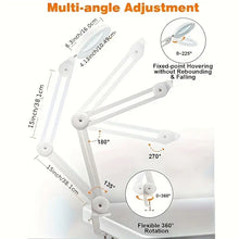 10x High-Definition Magnifying Glass Swing Arm Lamp - 2200 Lumens LED with 3 Color Modes & 10 Stepless Brightness Levels - Ideal for Soldering, Crafting, and Detailed Work - Metal Clamp Base