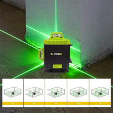 L FINE 16 Line 4D 360° Rotary Green Level Self Leveling Measure Tool New