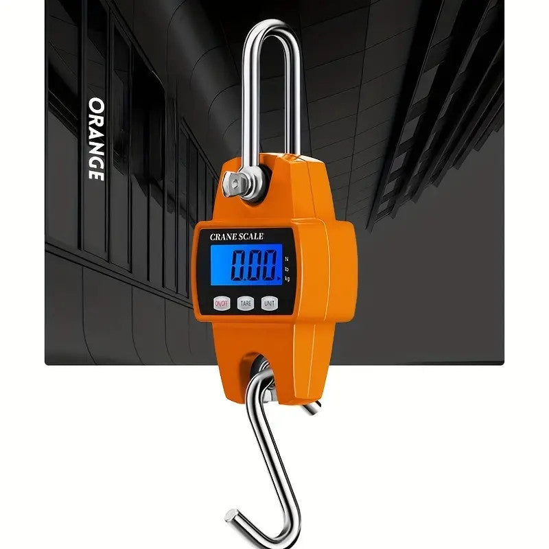 Portable Industrial Crane Scale - 300kg Capacity, LCD Display