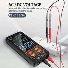 1pc Smart Digital Multimeter Auto-Ranging Voltmeter Electrical Tester Measures Voltage Current Capacitance Resistance Continuity Duty-Cycle Temperature Frequency