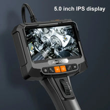 1pc, 5 Inches IPS Screen 360degree Two-Way 8.5mm Industrial Endoscope Dual/Single Lens Endoscope Camera, Auto Repair Plumbing House Auxiliary