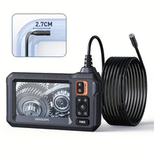 Industrial Endoscope, 8mm HD Digital Borescope Inspection Camera 4.3 Inch IPS LCD Screen IP67 Waterproof Snake Camera With 8 LED Lights, 15/20/30m Semi-Rigid Cable, Auto Repair Plumbing House Auxiliary Inspection
