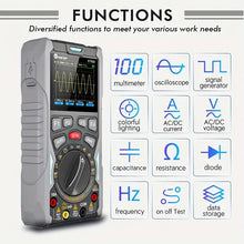 ET928 3In1 Oscilloscope Multimeter Signal Generator 12MHz 50Msps Portable High Storage Capacity Low Power Consumption, Handheld oscilloscope multimeter + signal source