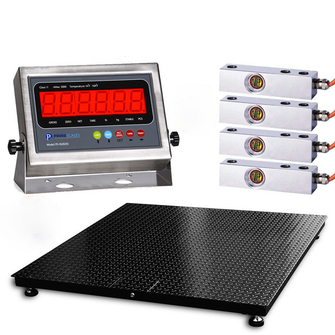 NTEP Certified Legal for Trade 5000 lbs x 1 lb 4' x 4' (48" x 48")  Water Resistant Outdoor Pallet Floor Scale