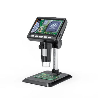 Multifunctional microscope, used for industrial inspection, watch repair, coin appraisal, animal and plant inspection, ring lights without adjustment, supports PCnotebook real -time transmission, IPS