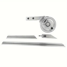 Universal Bevel Protractor, 360° Steel Angle Finder Measuring Ruler With Magnifying Glass Angle Measuring Protractor, With Storage Box - Made Of High Strength Carbon Steel, Sturdy And Durable