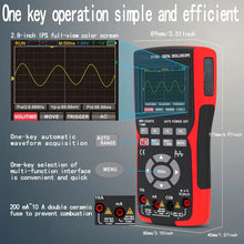 ZT-702S 2 in 1 Handheld Digital Automotive Oscilloscope Multimeter Diode Tester multimeter auto rangin 48MSa/s High Sampling Rate Amp Ohm Volt Meter Tester Voltage/Current Test