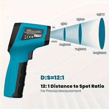 Tilswall Infrared Thermometer (Not for Human), Non-Contact Temperature Gun with Color LCD Display, High/Low Temp Alarm, Digital Laser Thermometer Gun for Cooking, Freezer, Industry