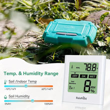 RAINPOINT Sensor and Display Monitor, Soil Moisture Temperature Test Kit, Temperature and Humidity Sensor, Digital Soil Hygrometer Sensor for Gardening, Indoor & Outdoor