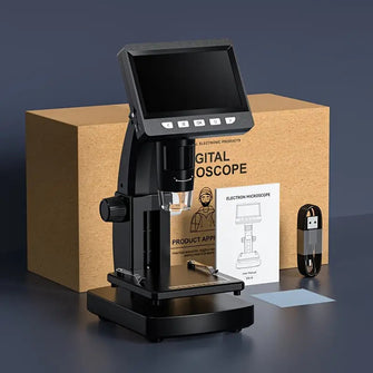 Inskam 1000X Digital Microscope With 8 Led Lights - High-Definition Real Shot, Usb/Battery Powered, Avi Video Capture, Black & White