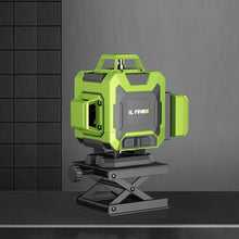 Retractable Line Level 16-Line Green Laser Level with Retractable Bracket & Base