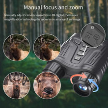4K Night Vision Goggles, Infrared Night Vision Binoculars for Adults, 3.2'' Large Screen, 8X Digital Zoom, 32GB Card to Save Photos and Videos for Camping Hunting & Security