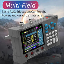 DSO3D12 3.2 Inch Desktop 3 in 1 Digital Oscilloscope 120MHz Bandwidth Dual Channel 250MSa/s Built-in Multimeter+Signal Generator Display