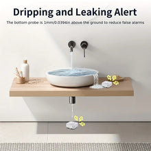 5 Packs Water Detector Alarm With Remote APP Control, Water Leak Sensor, WiFi Water Leak Detectors For Home: 110dB Water Alarm Leak Detector With APP Real-time Notification, 2.4G Water Alarms For Basements