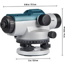 VEVOR Automatic Optical Level 24X Optical Auto Level Kit High Precision Height/Distance/Angle Level Measure Builders Level with Magnetic Dampened Compensator and Transport Lock, IP54 Waterproof