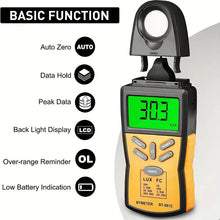 BTMETER Digital Illuminance Light Meter BT-881C, Lumen/FC Photometer, Luxmeter Sensor Measure 0.1-200000 Lux (0.01-20000FC) Lights, Bright Tester For Photography, Plant, Foot Candle