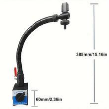 Etopoo Flexible Magnetic Base With On/Off Switch - Secure V-Groove Design For Precision Alignment, Ideal For Dial Indicators On Metal Surfaces