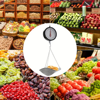 Double-Sided Dial Hanging Scale, Hanging Scale With 2 Units, Hanging Scale With Chain