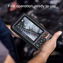 Industrial Endoscope, 8mm HD Digital Borescope Inspection Camera 4.3 Inch IPS LCD Screen IP67 Waterproof Snake Camera With 8 LED Lights, 15/20/30m Semi-Rigid Cable, Auto Repair Plumbing House Auxiliary Inspection