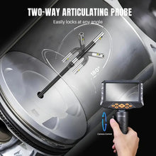 OIIWAK 8MM Dual Lens Industrial Endoscope 1080P HD Borescope Inspection Camera