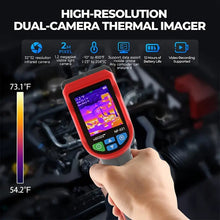 NOYAFA NF-521 Industrial Thermal Imaging Device, 24 * 24 Pixels Resolution 16 GB Memory Card Thermal Imaging Camera with 2.4 Inch LCD Display