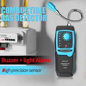 Aicevoos Digital Display Combustible Gas Leak Detector Flammable Gas Natural Gas Tester Methane Sound Light Alarm Meter