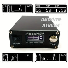 TOMSHOO ANTUNER Omnipotent 1.8MHz-30MHz 100W Antenna Tuner Built-in Standing Wavemeter Power Meter For HF Radio USDX G1M FT-818 817 IC-705