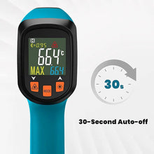 Tilswall Infrared Thermometer (Not for Human), Non-Contact Temperature Gun with Color LCD Display, High/Low Temp Alarm, Digital Laser Thermometer Gun for Cooking, Freezer, Industry
