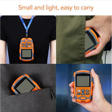 Handheld Optical Power Meter Multifunctional Optical Fiber Cable Tester with LED Light 30MW