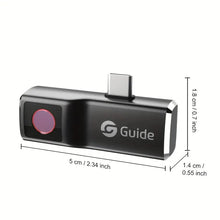 Mobile Phone Thermal Camera, 120×90 IR Multifunctional External Thermal Imager, 25Hz Refresh Rate 10, 800 Pixels With Video Recording & Shooting, For Electrical/ Mechanical Maintenance (iOS)