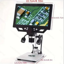 USB Industrial Digital Microscope 9-inch LED Light 1600x Magnification 1080P Handheld Camcorder PC View For Identifying Antique Coins And PCB Soldering Circuit Boards