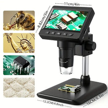 4.3 Inches Ultra Clear And High-definition 1000X Digital Microscope With 8LED Digital Electronic Biological Microscope Teaching Microscope