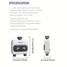 RAINPOINT WiFi 2 Zone Smart Water Timer for Garden Hose - 6 Different Schedules, Watering by Gallon and Time, Irrigation & Mist Mode Sprinkler Timer for Lawn, Yard Care