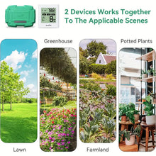 RAINPOINT Sensor and Display Monitor, Soil Moisture Temperature Test Kit, Temperature and Humidity Sensor, Digital Soil Hygrometer Sensor for Gardening, Indoor & Outdoor