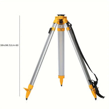 Ostart Aluminum Tripod with Adjustabe Legs, Heavy Duty Contractor Tripod with 5/8"-11 Thread Flat Head Quick Clamp for Auto Level Optical Transit Level Theodolite, Adjustable Height: 38"-60"