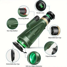80x100 HD Monocular-Telescope for Adults. Larger Vision Monocular with High Power. Smartphone-compatible for Bird Watching, Hunting, Hiking, Camping, and Wildlife Observation. Offers clear and detailed views for various outdoor activities XKGRMN-1
