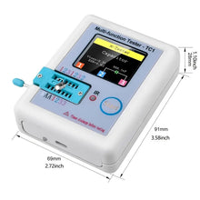 """LCR-TC1 Transistor Tester with 1.8"""" TFT LCD Display - Test Diodes, Capacitors, Resistors, MOSFETs, NPNs, PNPs, and Triacs with Ease"""
