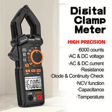 Aicevoos Digital Clamp Meter AC/DC Current 6000 Counts 600A Current Auto Rang Clamp True RMS Multimeter Ammeter Voltage Tester Ohm NCV
