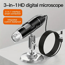 1600X 200W Pixel Digital Microscope Camera 3-in-1 Portable Electronic Microscope For Laptop Insect Skin Plant Observation Industrial Testing Circuit Board Detection Knitwear Testing