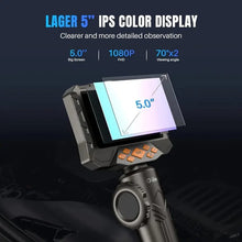 OIIWAK 8MM Dual Lens Industrial Endoscope 1080P HD Borescope Inspection Camera