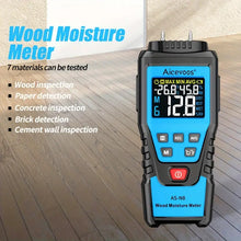 Digital Wood Moisture Meter, Needle Type Water Leakage Detector, Mode Detector, Backlit LCD Display, Moisture Tester Damp Tester, Multiscene Measure Temperature Humidity Probe Testers