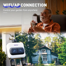 RAINPOINT WiFi 2 Zone Smart Water Timer for Garden Hose - 6 Different Schedules, Watering by Gallon and Time, Irrigation & Mist Mode Sprinkler Timer for Lawn, Yard Care